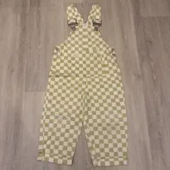 CLAUDE & CO チェッカー柄 チェック柄　オーバーオール 3-4Y