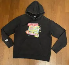炎炎ノ消防隊×MFC STORE 限定コラボパーカー フーディ アニメ 黒 S 