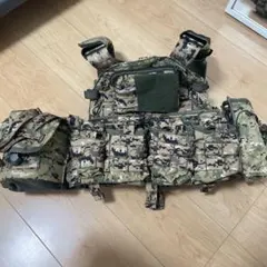 美品 米軍 実物 ACU GCS製 Hハーネス ハイドレーションポーチ付き