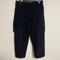 THE NORTH FACE 黒 カーゴパンツ 裾ドロスト 調整可能ベルト付 L
