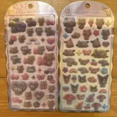 サンリオ COTTON PUFFY シール 2種セット