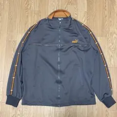 PUMA プーマ ナイロンジャケット　グレー×オレンジ
