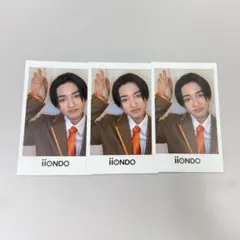 【3枚セット‼️】iiONDO イイオンド はつ恋チェキ風ソロカード 堀蒼寿