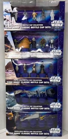 STAR WARS スターウォーズ ペプシ ボトルキャップ フィギュア 5種