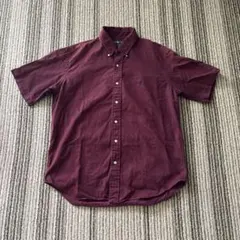 90s Ralph Lauren ラルフローレン　半袖シャツ ボルドー Lのサムネイル