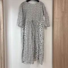 花柄七分袖ワンピース Mサイズ