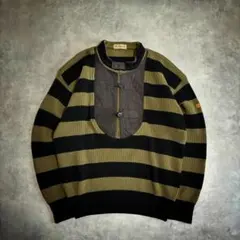 00s archive Y2K Striped Knit Pullover L