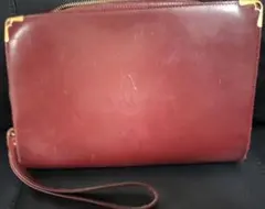 売り切りセール！Cartier カルティエ セカンドバッグレザー メンズ ワインのサムネイル
