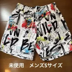 グラフィティプリントショートパンツ　水着　フィットネス