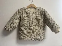 韓国子ども服　小花柄ジャケット　冬　アウター　110センチ