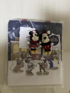 ディズニークリスマス　トートバッグ　ミッキー　ミニー チャーム　セット