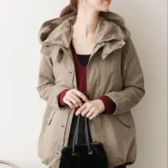 URBAN RESEARCH DOORS ダウンライナーモッズコート　ベージュ