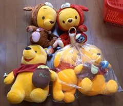 プーさんぬいぐるみ４体セット週末に発送なります