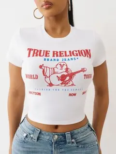 新品未使用！TRUE RELIGION クロップドTシャツ　S/M