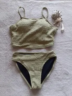 オリーブグリーン 【 セパレート水着 】Lサイズ