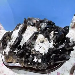 【天然石】超巨大！山東省産 モリオン（黒水晶） クラスター4キロ！！