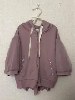 アクシーズファム axes femme 半袖 パーカー フリル