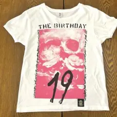 The Birthday スカルフラワー　Tシャツ　ホワイト　XS