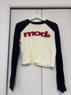 mod* ロゴ入り長袖Tシャツ XL