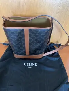 CELINE トリオンフ キャンバス バケットバッグ