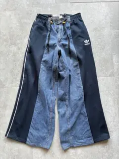 adidas デニム×ジャージ ドッキングパンツのサムネイル
