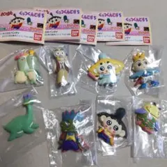 8点セット　おじゃる丸　くっつくんです　　マグネット　ガチャ