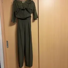 セットアップ　オールインワン　フォーマル　セレモニー　結婚式　L