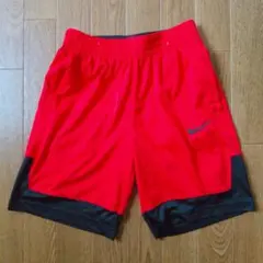 ナイキ NIKE ハーフパンツ M バスパン 赤×黒 ジュニア レディース