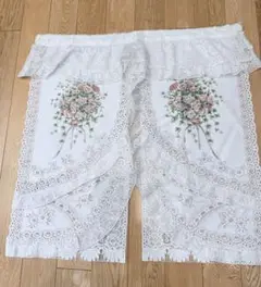 ✨レース✨バラ模様✨暖簾✨
