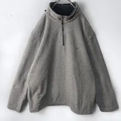 トミーヒルフィガー　ワンポイントロゴ　ネックロゴ　ハーフジップ　スウェット