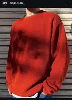 新品未使用 mops WAFFLE KNIT SWEATER Mサイズ - メルカリ