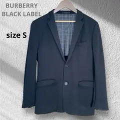 美品◆バーバリーブラックレーベル 黒 テーラードジャケット M スリム 春秋