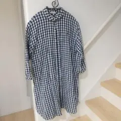 サマンサモスモス ワンピース チェック ネイビー 羽織り 春　秋 値下げ