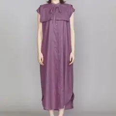 NOLLEY'Sノーリーズ定価26300円ピンタックシャツワンピース ピンク 2