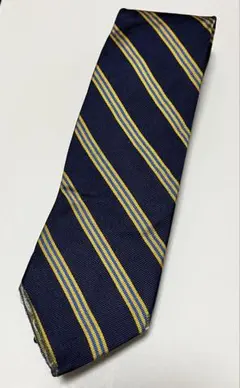 Brooks Brothers ネクタイ ネイビー イエロー USA製