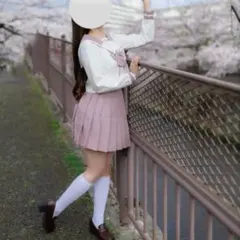 セーラー服 桜セーラー 制服 コスプレ衣装 長袖セーラー ピンク まるこの猫柳のサムネイル
