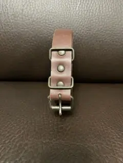 ブラウンレザー スタッズ付きベルト