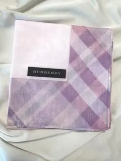 バーバリーBURBERRY大判ハンカチ（ピンク＆ノバチェック）