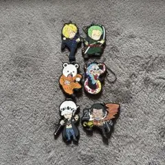 ワンピースラバーキーホルダー 6個セット