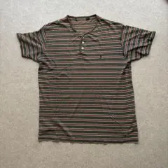 ポロラルフローレン ヘンリーネックT 緑系 L相当 古着