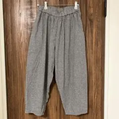 美品】DANTON コットンリネンイージーパンツ ヒッコリー ストライプ 36