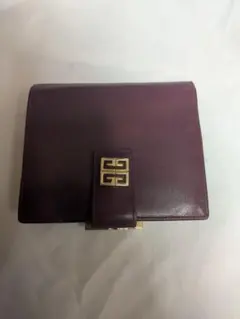 GIVENCHY 二つ折り財布 パープル ゴールドロゴのサムネイル