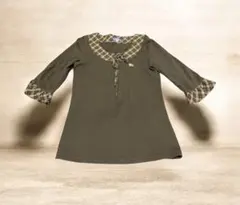 BURBERRY BLUE LABEL 五分袖カットソー 38サイズ（M相当）