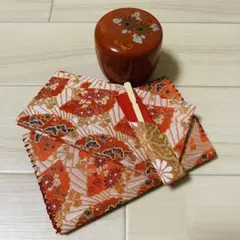 茶道セット 花柄 茶器 懐紙入れ
