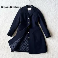 ブルックスブラザーズ ロングコート ウール裏地キルティング 金ボタン 0ネイビー