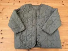 GU 2WAYオーバーサイズキルティングジャケット XL オリーブ