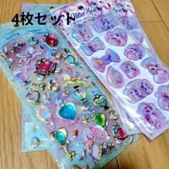 묶음 판매 ユニコーン シール ウォーターシール 4장