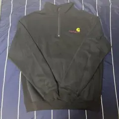 Carhartt ハーフジップ スウェット ブラックのサムネイル