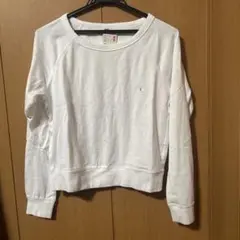 ユニクロ　ストレッチジャージー　プルオーバー ホワイト　未使用品　訳あり