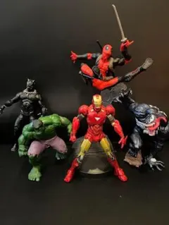 Marvel Heroes フィギュア　アイアンマン　ブラックパンサー等